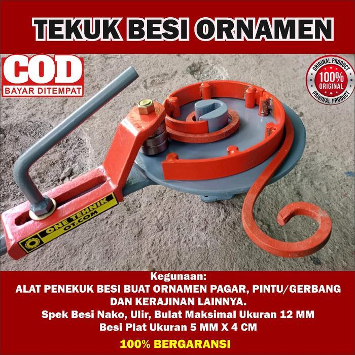 Alat Tekuk Besi Spek 12mm Penekuk Besi Leter S Ornamen Besi Beton Ulir Nako Plat Strip