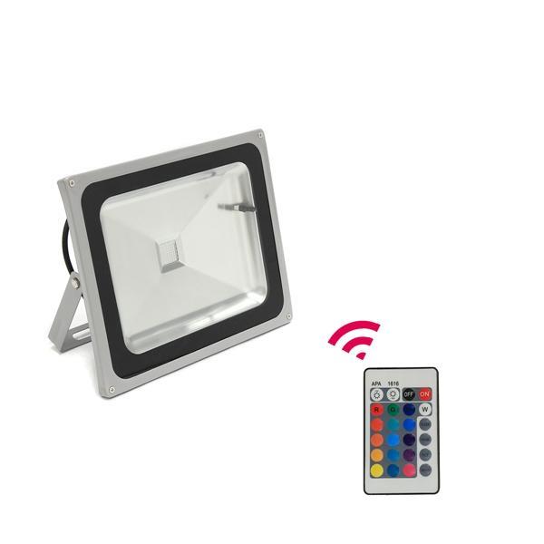 50W RGB LED REMOTE FLOOD LIGHT WATERPROOF OUTDOOR GARDEN