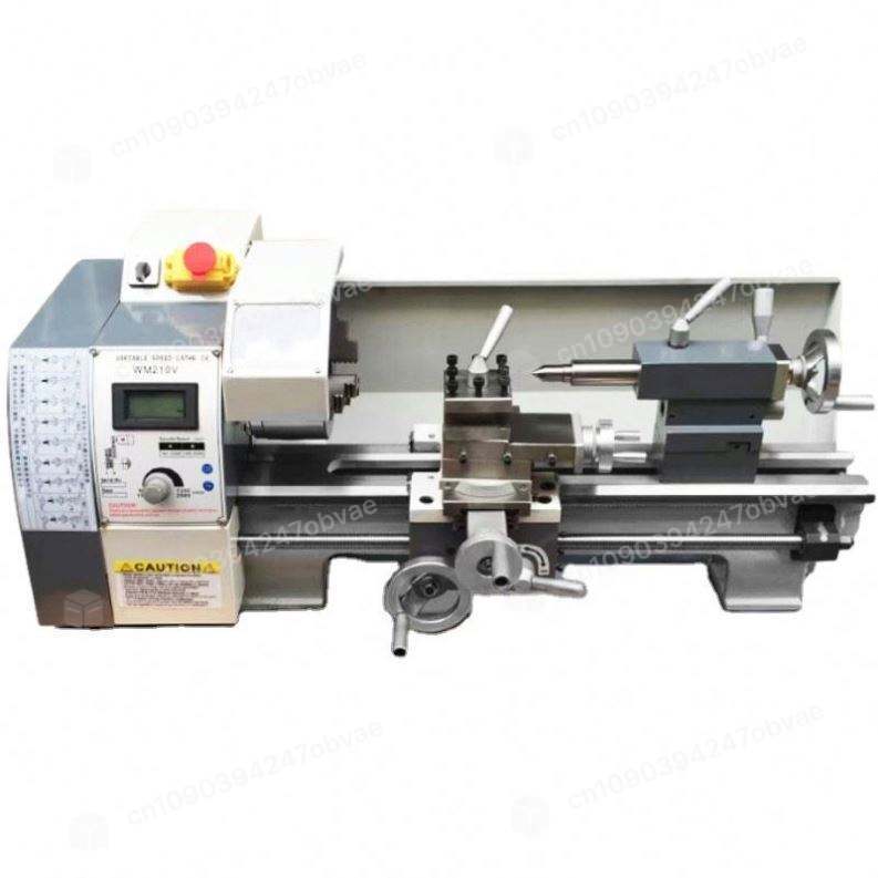 BEST Variable Speed Mini Metal Lathe Machine WM210V Small Bench lathe 220v/110v,WM210V Brushless mot