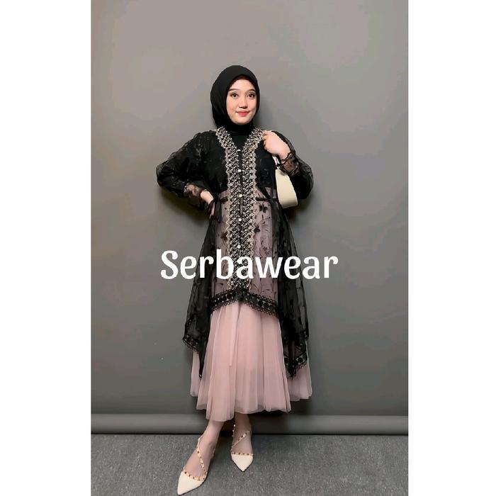 Best Seller Lexia Outer Tunik Brocade Lace Outer Ada Jumbo Ld 120 - 140Cm Atasan Wanita Outer
