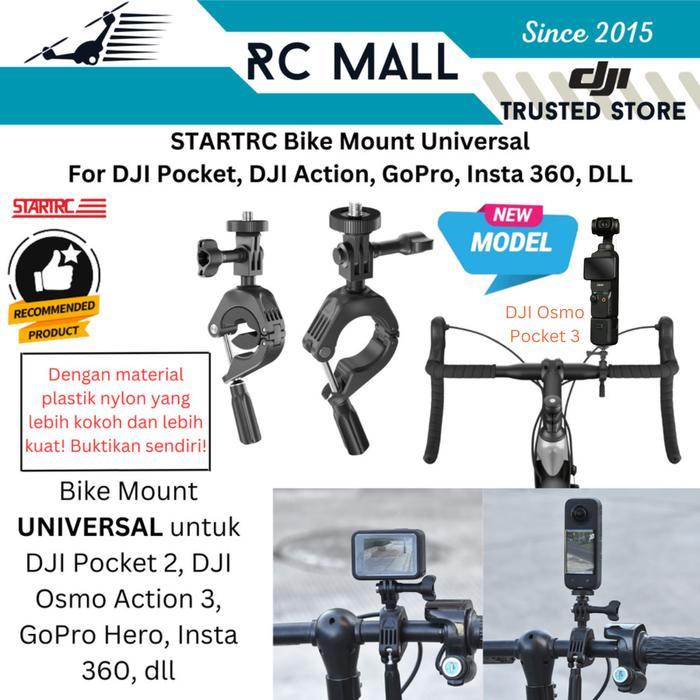 Premium Bike Mount Bracket Mounting Sepeda DJI Osmo Nano DJI Osmo 360 DJI Osmo Action 5 Pro DJI Osmo
