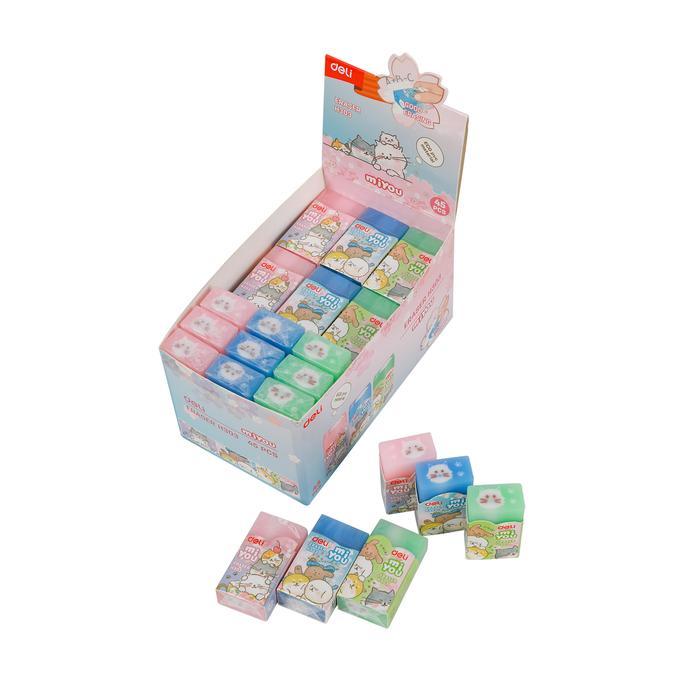 [] Deli Eraser / Penghapus Anak Anak Eco PVC Dengan Design Miyou EH303