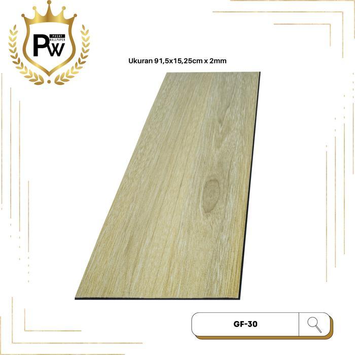 (Paket 10 Lembar) Lantai Vinyl Motif Kayu Dekorasi Lantai Ruangan Lantai Pvc Termurah