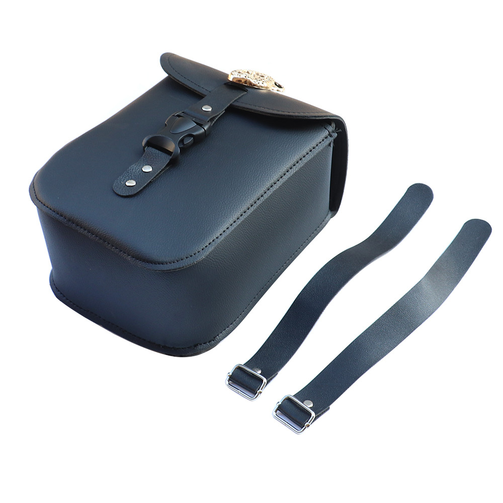 1pcs Motorbike Mini Retro Synthetic Front Forks Tool Bag Luggage SaddleBag Universal For Motorcycle 