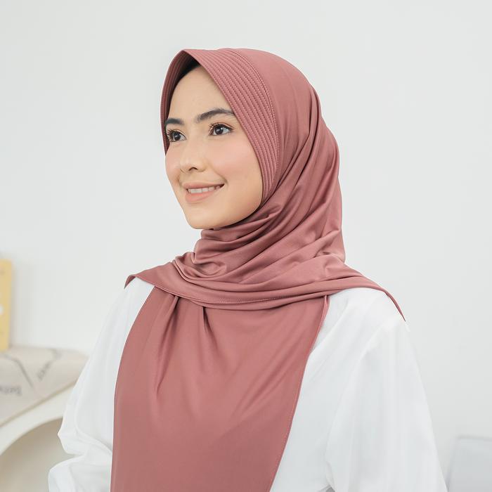 Pashmina Instan Ped Oval Jersey Pasmina Instant Pet Oval Jersey Muslim Segi Kerudung Panjang Syari