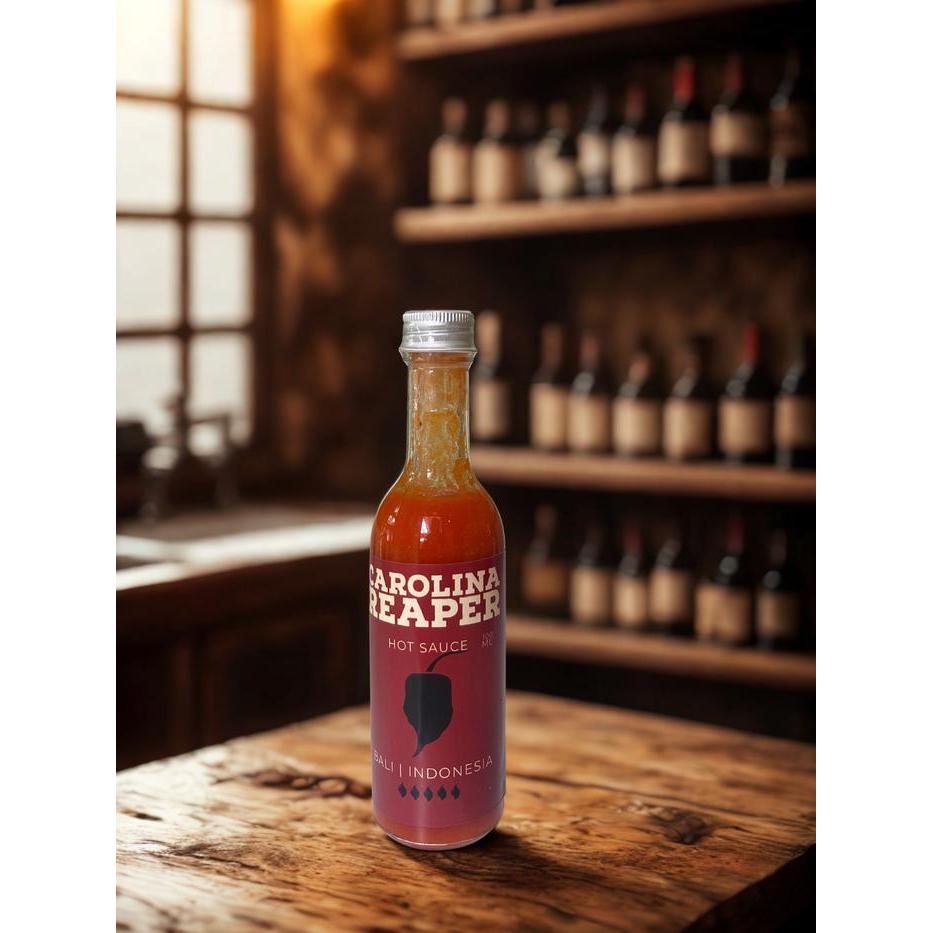 Carolina Reaper Hot Sauce ++ 100 Gr Dengan Carolina Reaper Chilli & Madu Mentah Asli Dari Bali Bahan