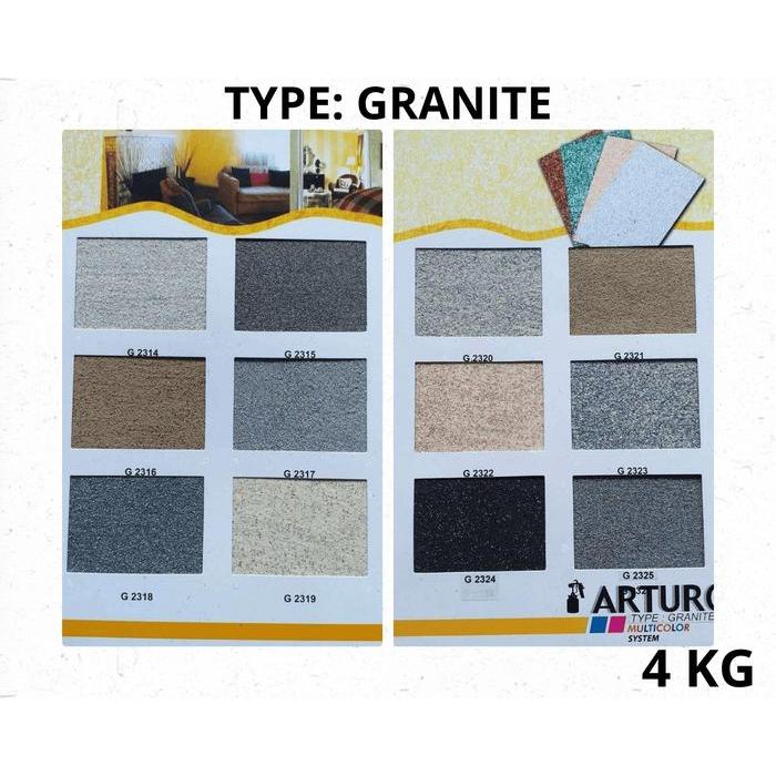 ARTURO Cat Texture Granite 4 KG (GLN) Cat Dinding Granit Premium untuk Interior & Eksterior