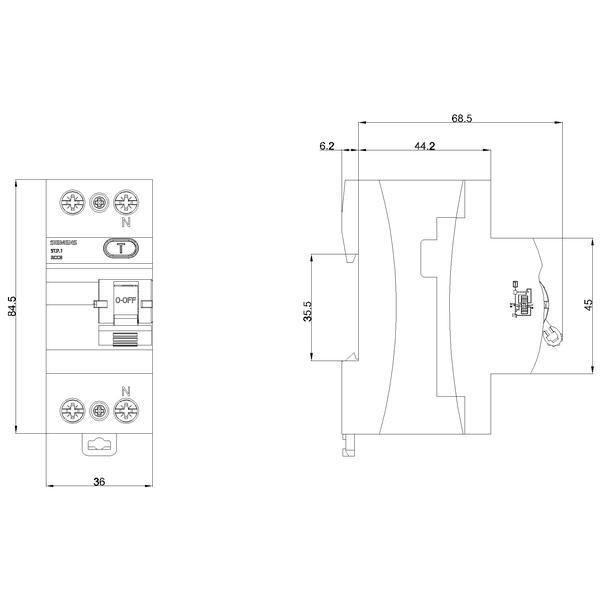 RCCB Siemens 2P 30mA 240V 50Hz Residual Current Circuit Breakers 5TJ731