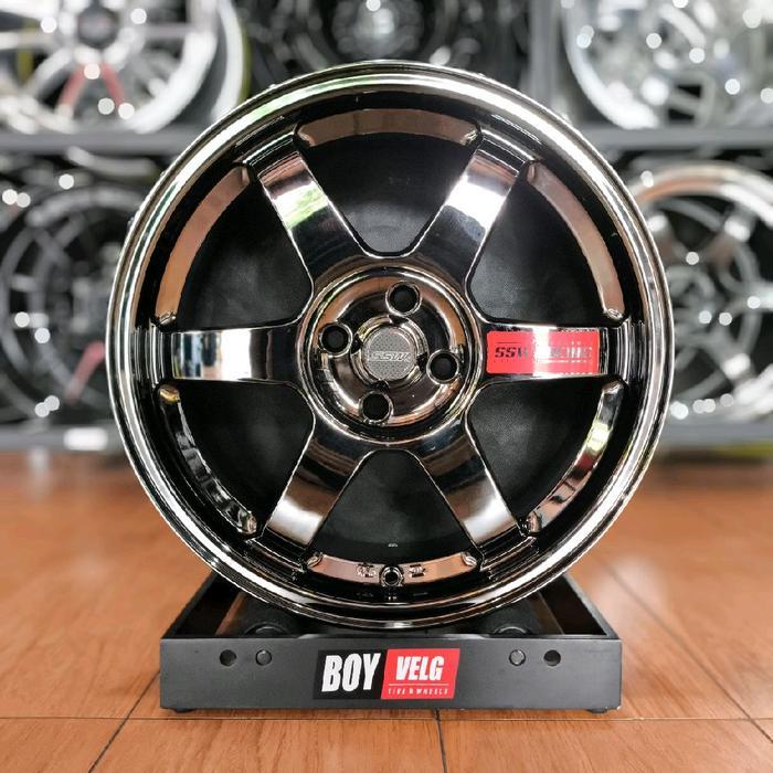 Velg Mobil SSW S202 R17 4x100 Black Chrome Made in Thailand