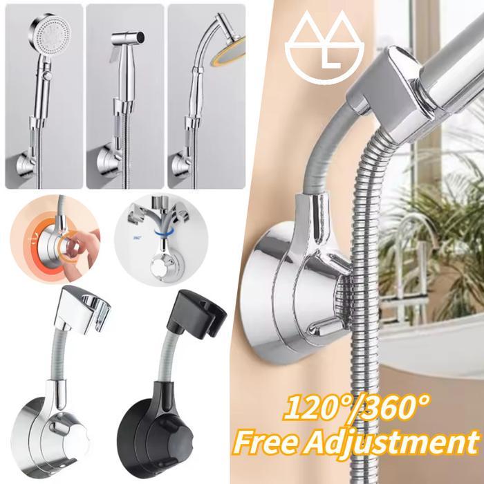 Grohe Sanitary - 360 Adjustable Shower Holder Gantungan Shower Mandi Abs Tempat Shower Tempel Tembok