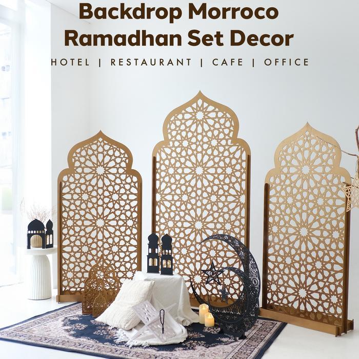 PREMIUM Backdrop Ramadhan Morocco Dekorasi Lebaran Islamic