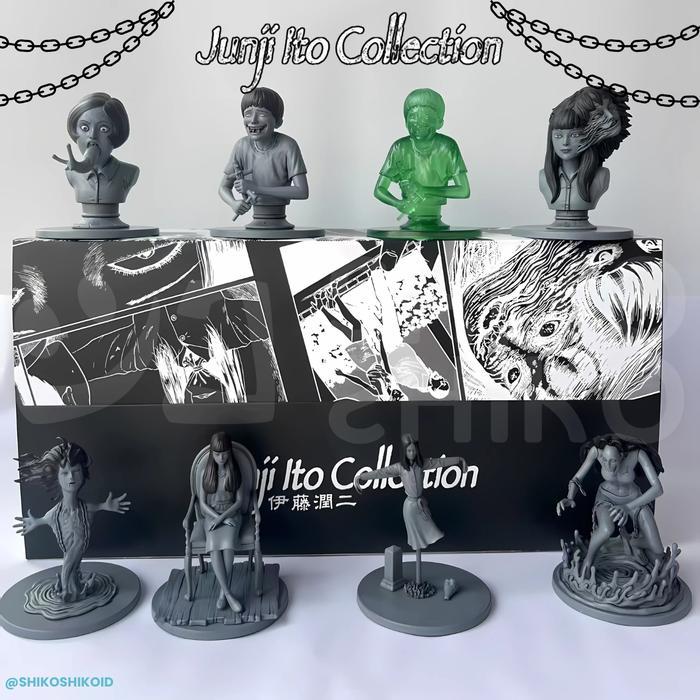 BBFito Blind Box Figure Junji Ito Series Action Figur Mistery Box Random Kejutan Mainan Kotak