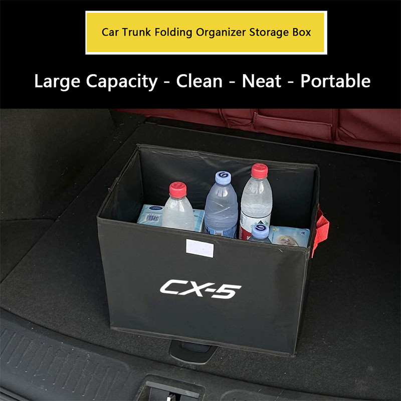 Car Trunk Organizer Box Stowing Tidying Folding For Emergency Storage Box For MAZDA CX-5 CX-7 Mazda 