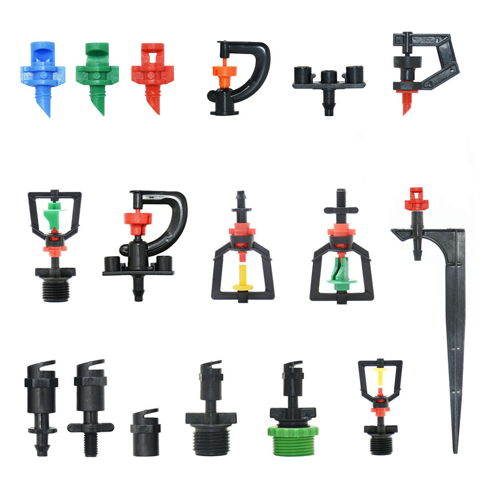 Irigasi Tetes Penyiraman Alat Penyiram Dripper Taman Rumah Kaca Dapat Disesuaikan Pemancar Kabut Tia