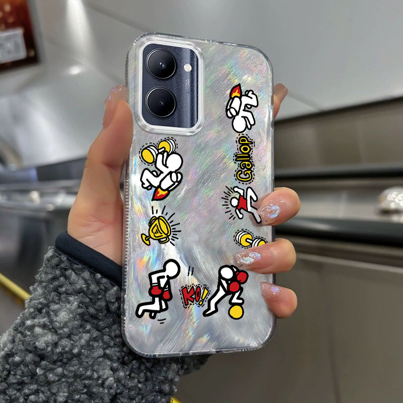 Casing Hp Untuk Realme C33 Case Casing HP Softcase ponsel silikon tahan jatuh transparan camlet Kasi