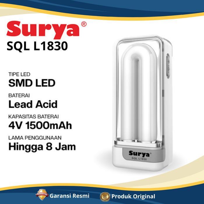 Philips - Surya Sql L1830 Lampu Senter Led Emergency Lampu Darurat Portable