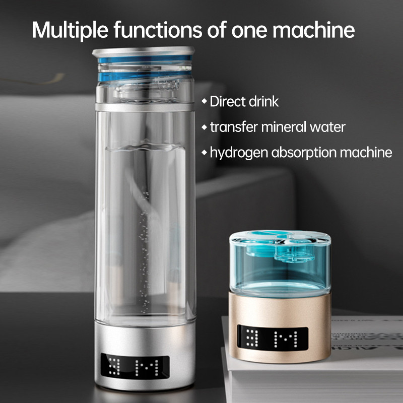 9000PPB Hydrogen Water Bottle Generator Spe Pem Dual Chamber Maker Electrolyzed Hydrogen Enriched