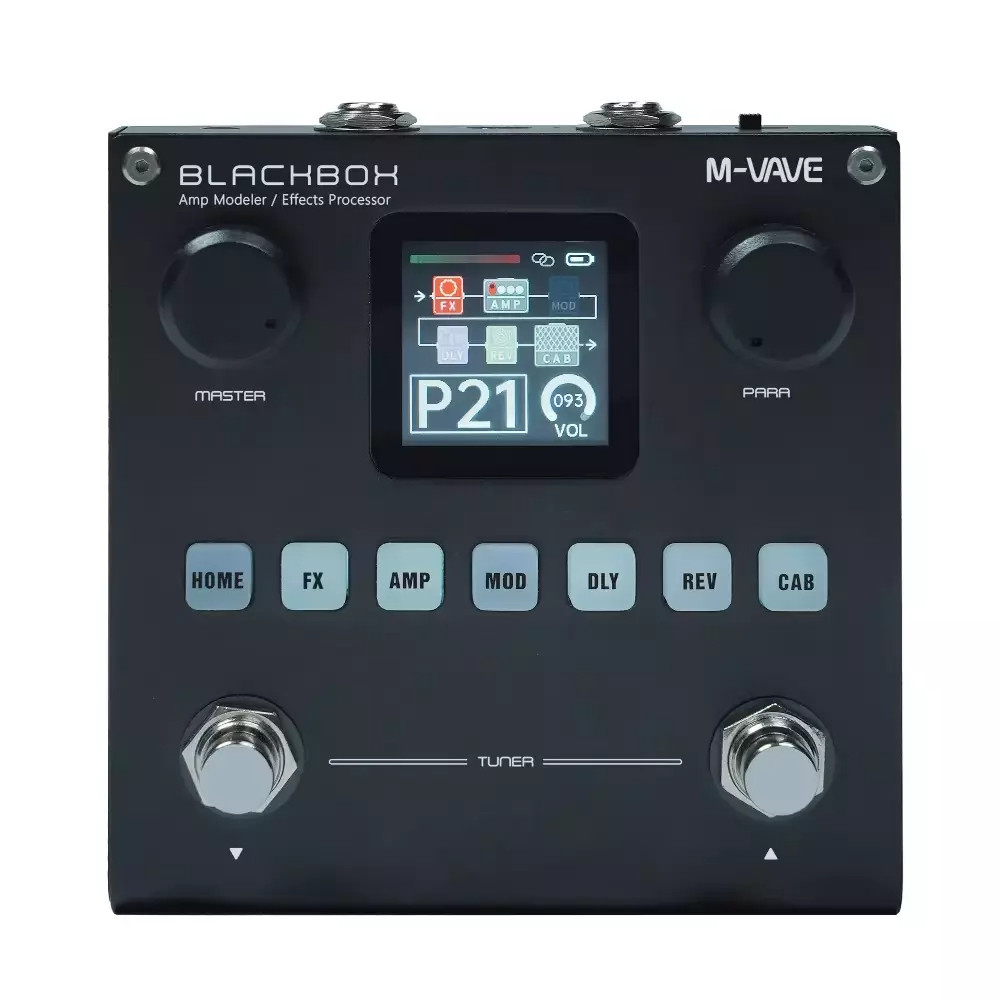 M-VAVE Blackbox Guitar / Bass AMP Modeler Multi Effects Processor Rechargeable for Electric Guitar