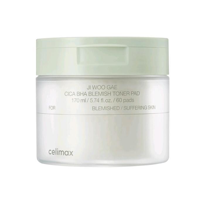 Celimax Ji Woo Gae Cica BHA Blemish Toner Pad Korea