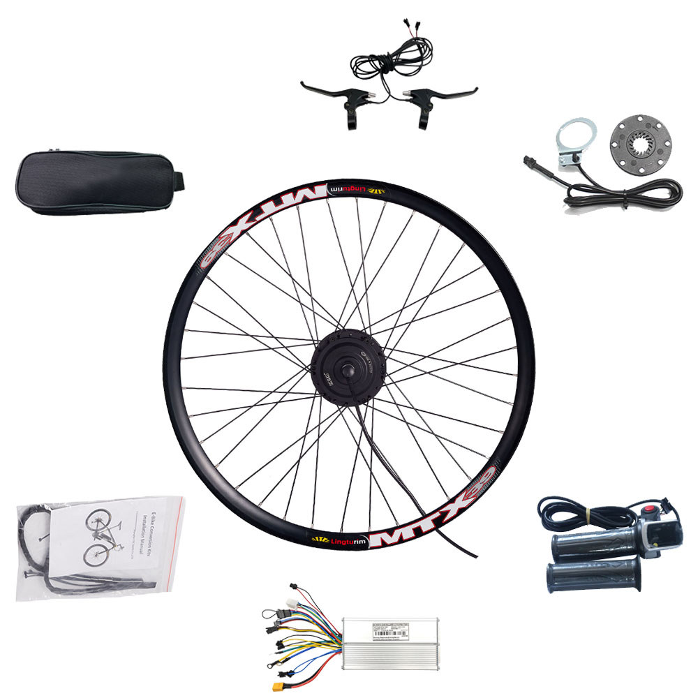 CSC Electric bike Conversion Kit 36V 250W 350W 500W 48V 500W 750W E-Bike Hub Motor Bike Wheel kit