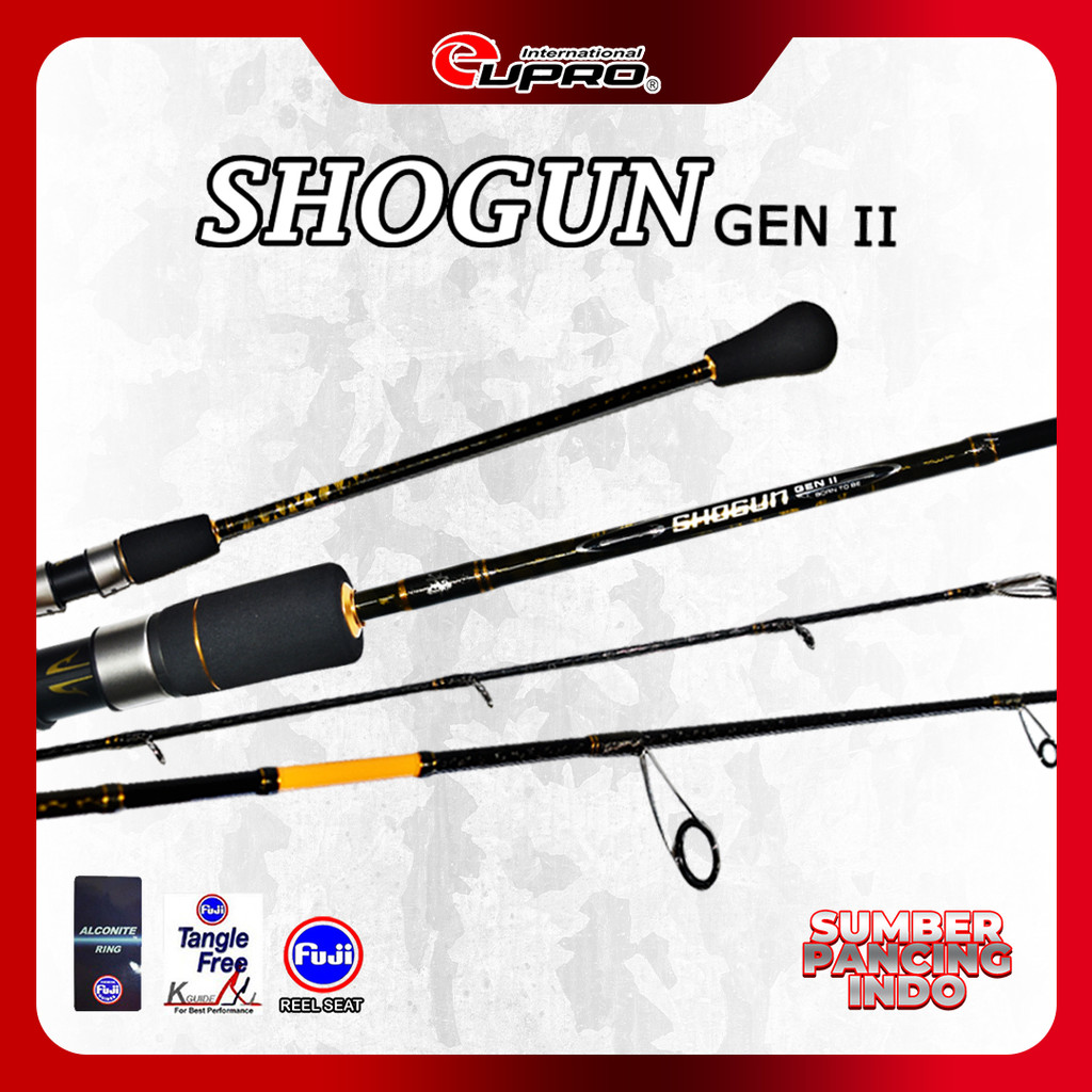 EUPRO Joran Pancing SHOGUN Gen II Spinning & Overhead Carbon Hollow Helix Construction Full Fuji | J