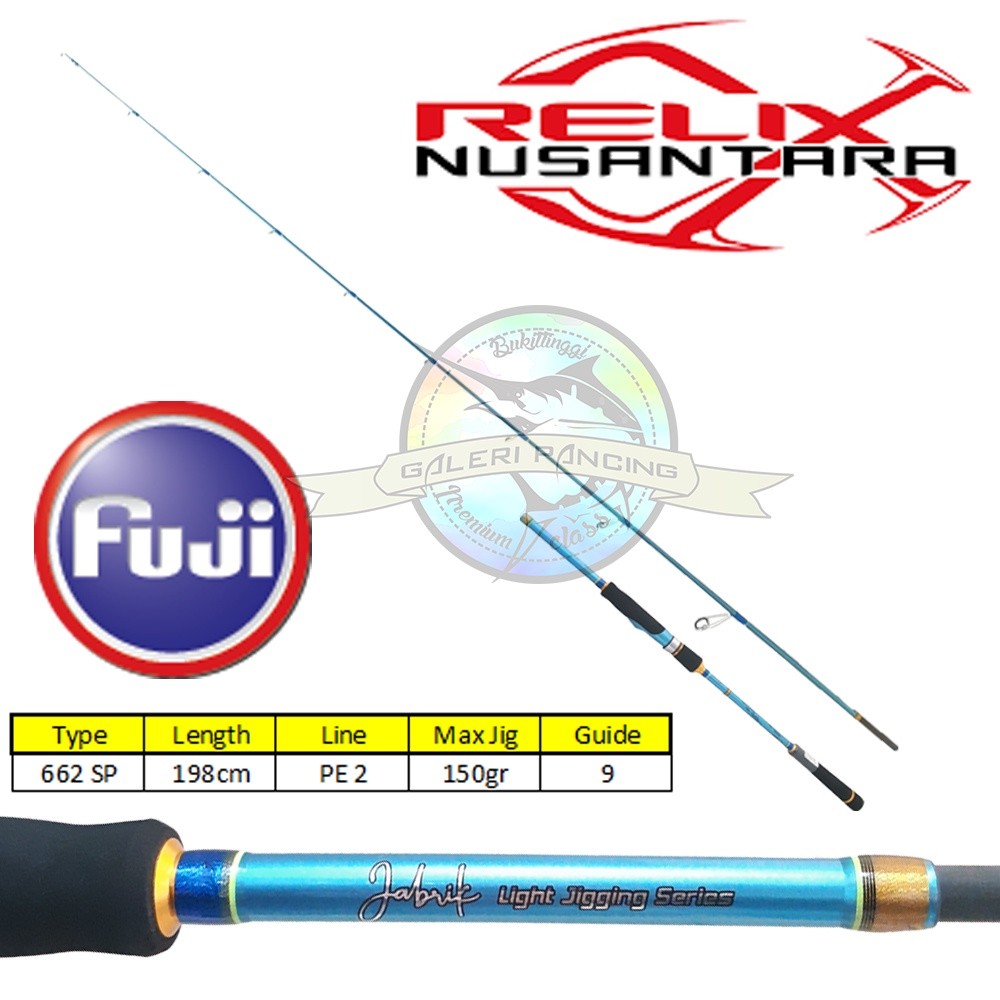 Joran Pancing Relix Nusantara Jabrik 662 PE 2.0 Fuji