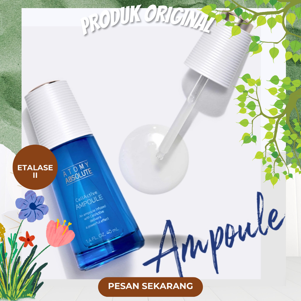 Atomy Absolute CellActive Ampoule 40ml | membantu mengurangi tanda penuaan, mengecilkan pori, serta 