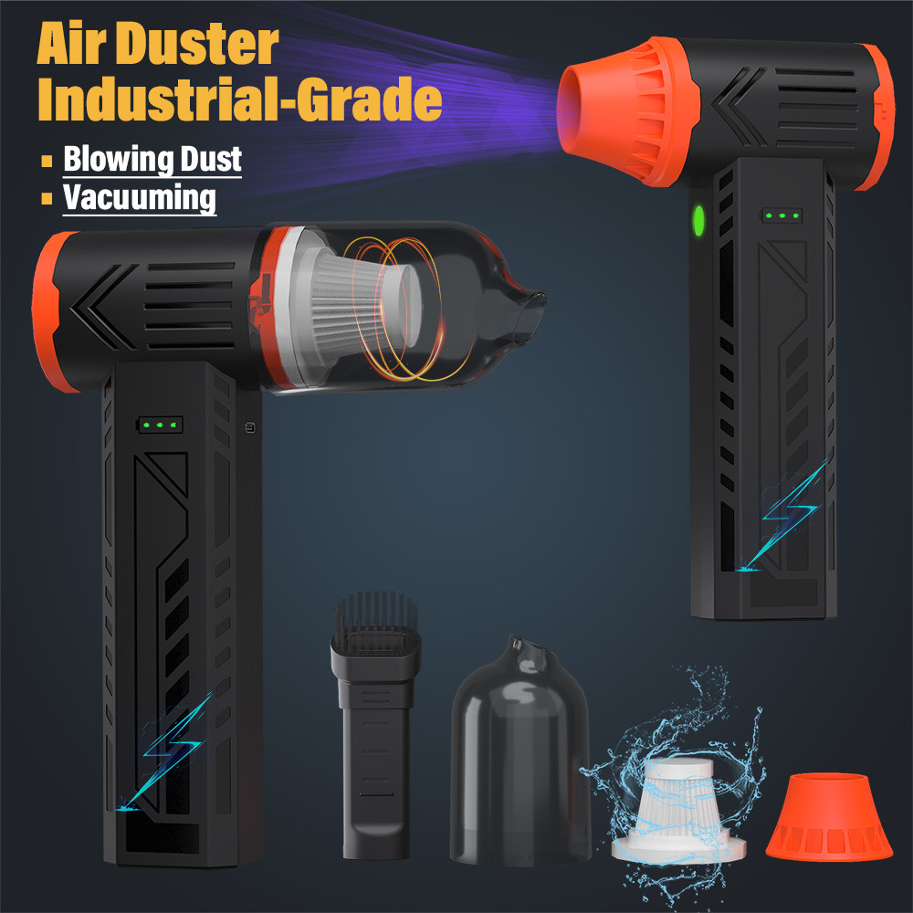 Violent Fan Dust Blower,Powerful Turbo Blower, Cordless Vacuum Cleaner, Electric Air Blower, 800g