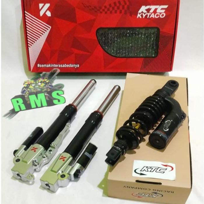 Paketan Shock Breaker KTC Depan Belakang Vario125 Vario150 Vario110 Scoopy Spacy Beat Karbu Beat Fi 