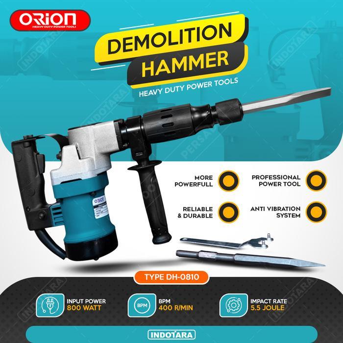 Krisbow Modern - Mesin Jack Hammer Bobok Beton Orion Dh-0810 Demolition Hammer Dh-0810