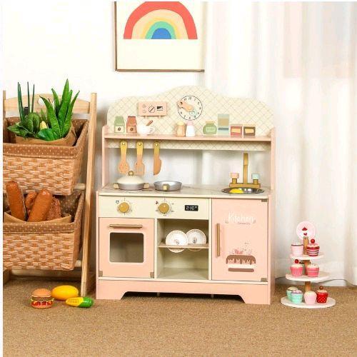 Wooden Kitchen Hana- mainan kayu kitchen set dapur dapuran pretend play mainan edukasi
