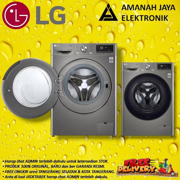 LG FV1411S4PN FRONT LOADING 11 Kg - LG FV1411 MESIN CUCI 11 Kg DIRECT
