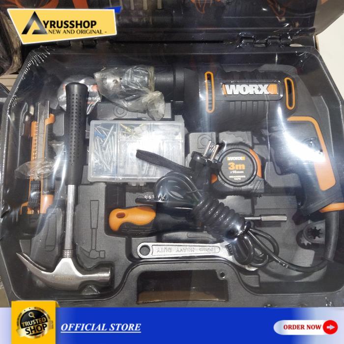 Worx Mesin Bor Listrik Impact Drill 13mm 600W/Electric/Elektrik