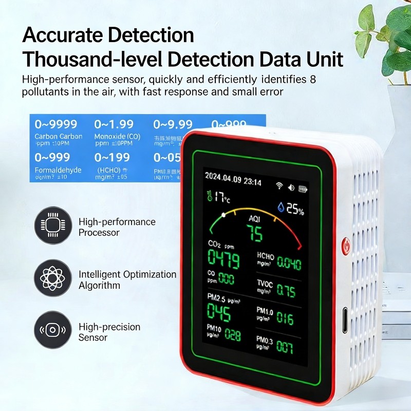 15 IN 1 WIFI AIR QUALITY MONITOR SMART AIR QUALITY TESTER WITH