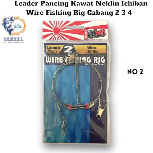 Leader Pancing Kawat Neklin Ichiban Wire Fishing Rig Cabang 2 3 4