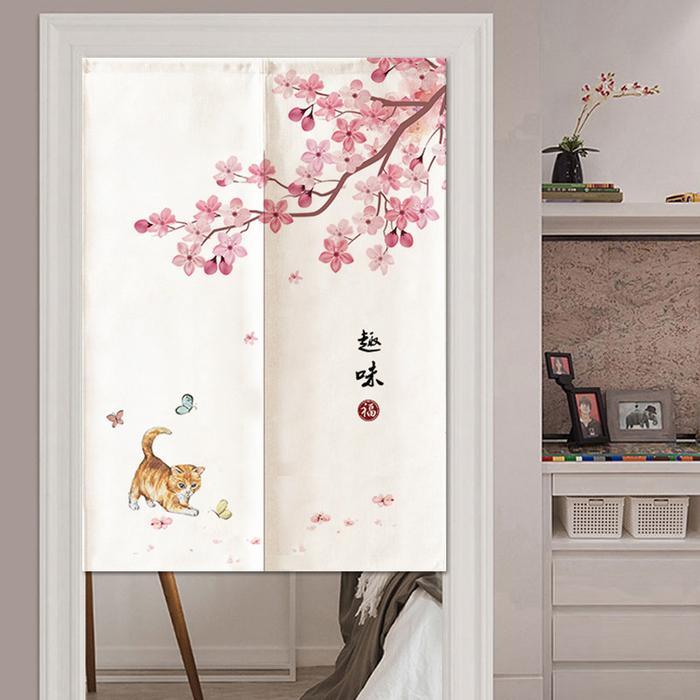 Tirai Pintu / Gorden Pintu Pembatas Ruangan Dekorasi Pintu Dapur Kamar / Partisi Ruangan Gaya Kain