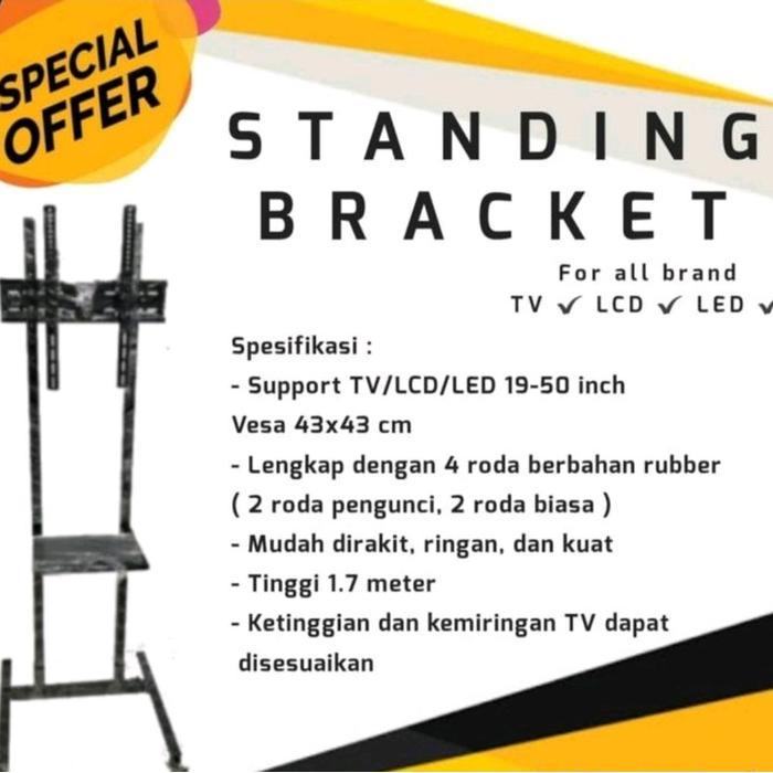 standing bracket tv 50inchi braket tv berdiri 19inchi sampai 50inchi