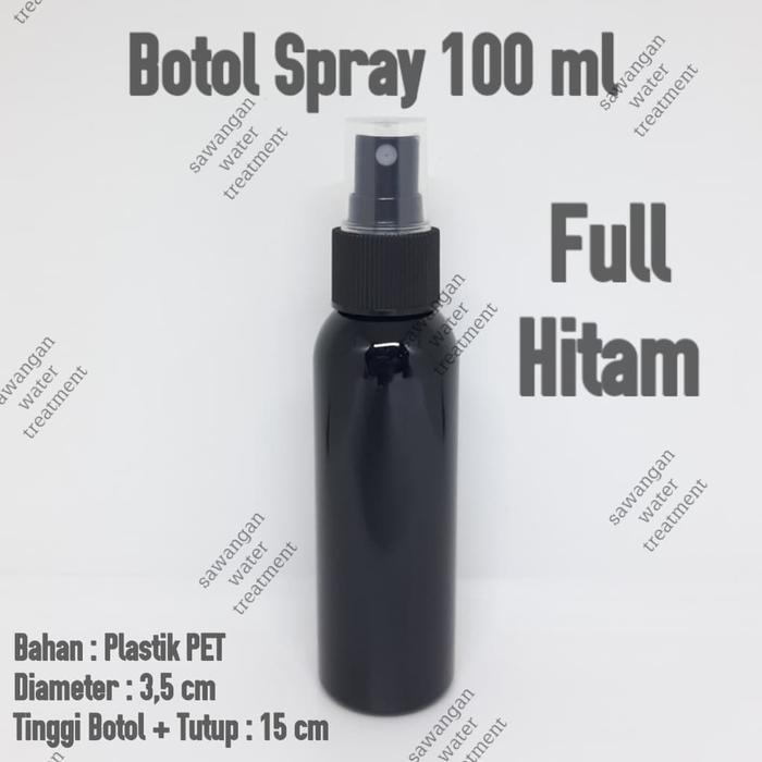 Botol Spray 100ml hitam / Botol spray 100ml hitam / botol 100 ml spray
