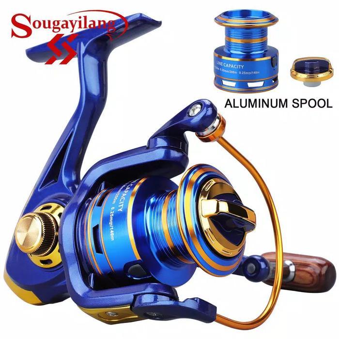 Sougayilang Spinning Fishing Reel Joran Pancing Gulungan Pancing