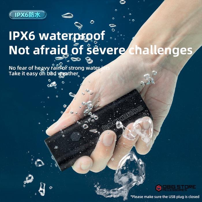 Lampu Depan Sepeda 600Lm Rockbros Rhl600 Waterproof Ipx6