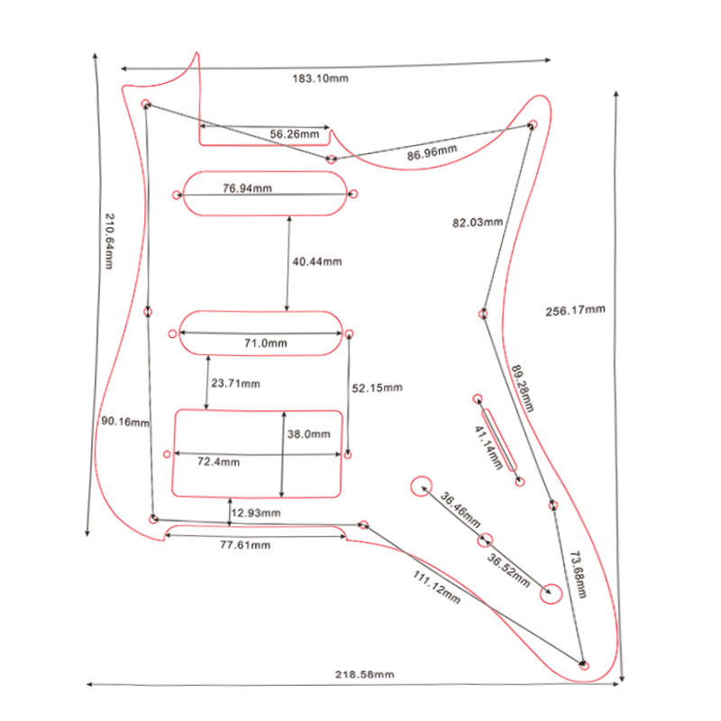 Fei Man Custom Guitar Pickgaurd - For MIJ Ibanez AZ224 Guitar Pickguard SSH Pickup Scratch Plate