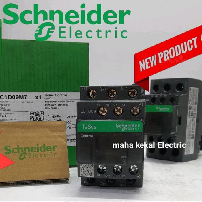 Terbaru Kontaktor 25A Schneider Lc1D09M7 220Vac 25A 3P Original Schneider/Kontaktor Schneider