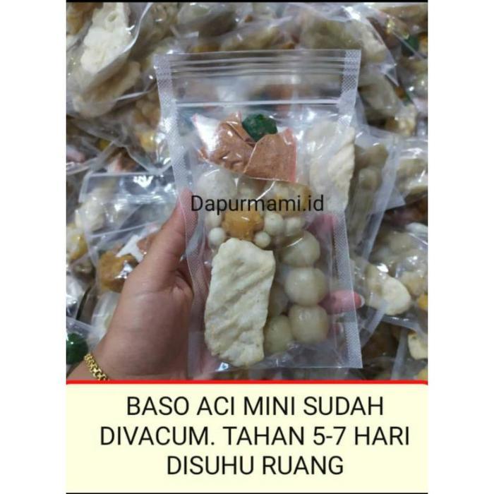 Paketan 12 Pack Baso Aci Instan Bakso Aci Khas Garut/Boci Super Hemat Isi 6 Pentol Cuangki Pedas