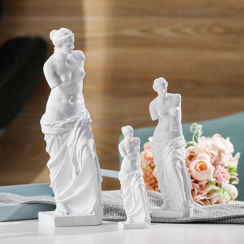 Patung Resin Venus Lengan Patah Patung Venus De Milo Patung Aphrodite Telanjang Dekorasi Rumah Seni 
