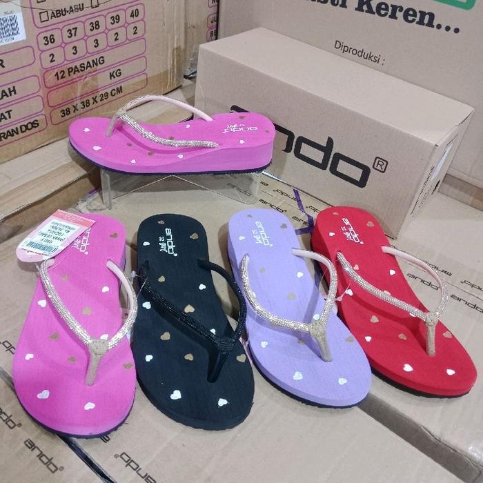 Sandal Wedges Anak Cewek Ando Girly Blink 32-35