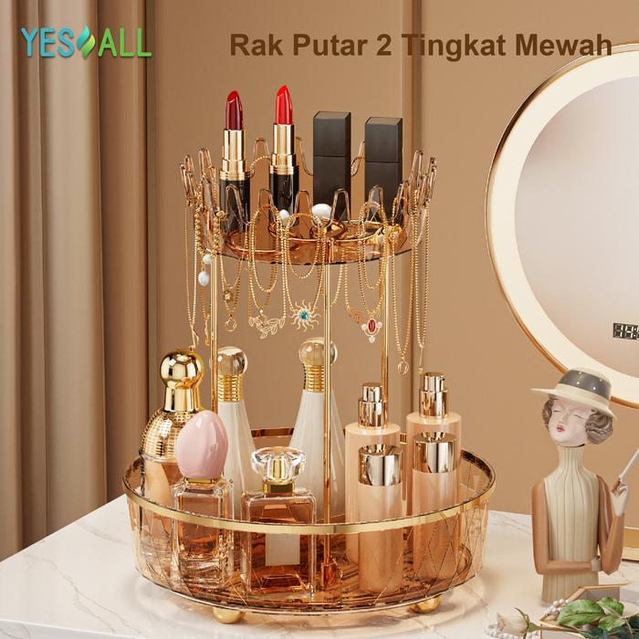 YESALL Rak Kosmetik aesthetic /tempat make up aesthetic / rak skincare aesthetic / nampan aesthetic