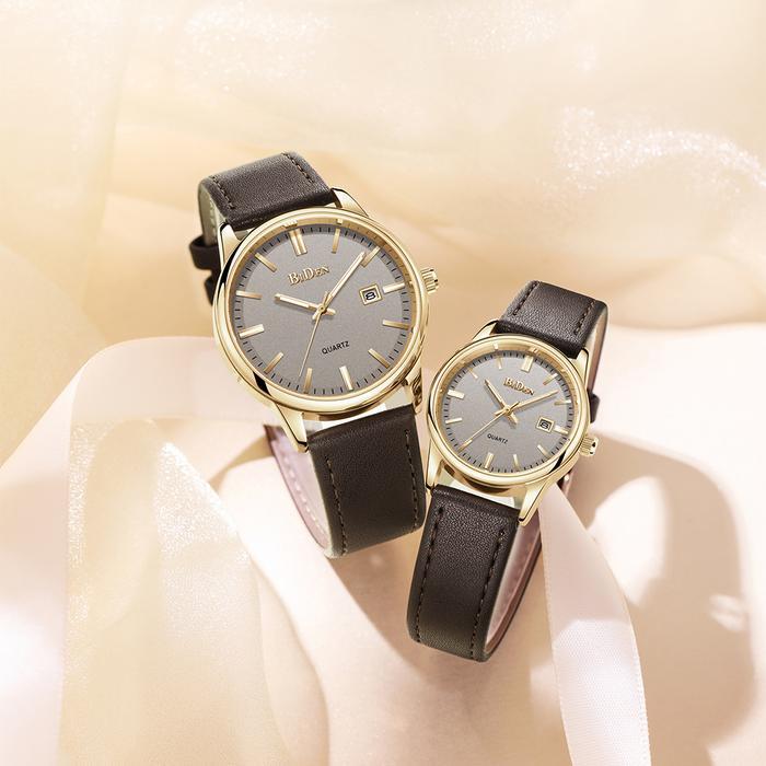 Biden Jam Tangan Couple Pasangan Anti Air Kalender Jam Tangan Pria Wanita