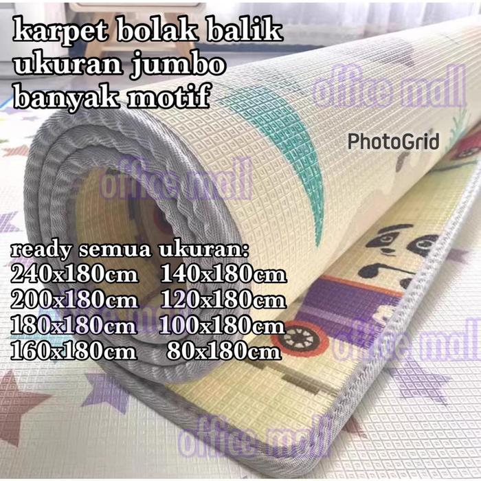 Karpet foam karakter jumbo motif bolak balik karpet PE matras tikar