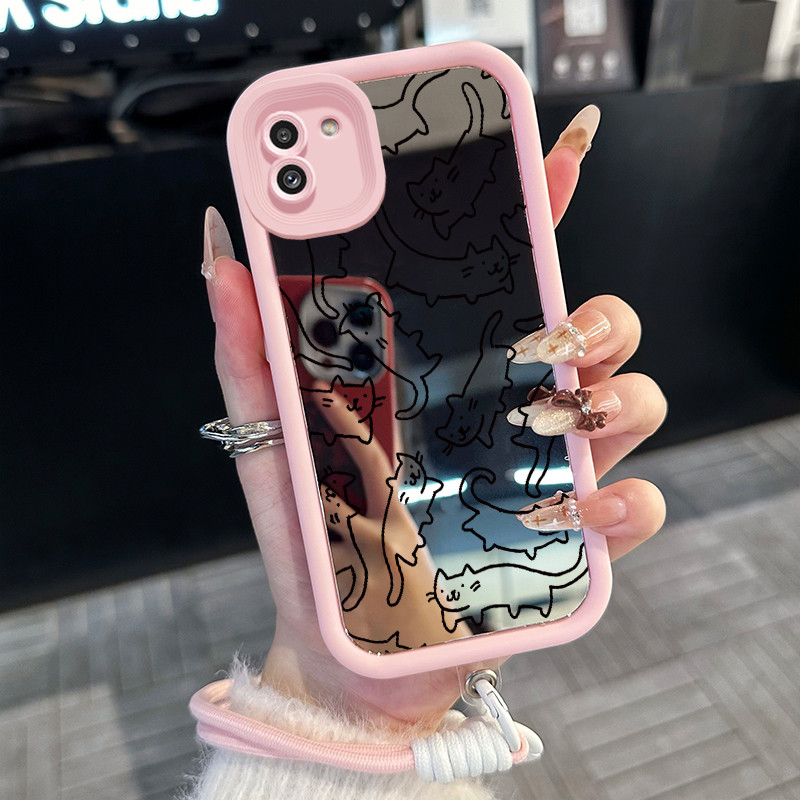 Casing Hp untuk Samsung Galaxy A03 Case Casing HP Softcase ponsel silikon Kasing lembut anti Cermin 