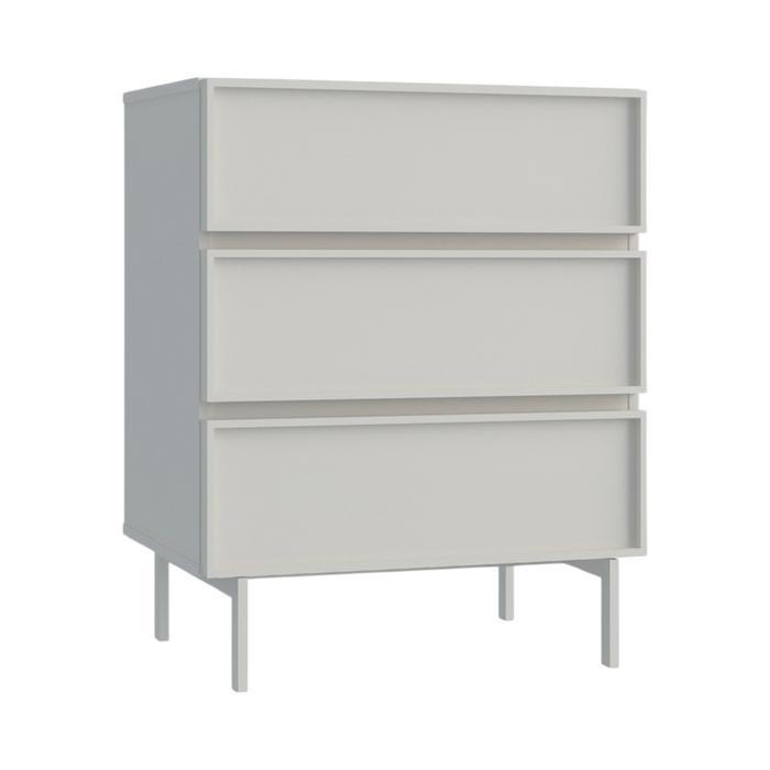 JMP Kai Laci Penyimpanan 3 Tingkat - Abu-Abu Silver Box Organizer Tempat Baju Kontainer Pakaian